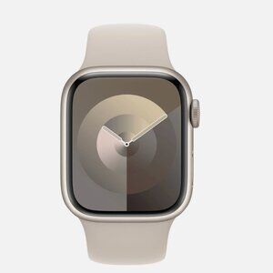 Apple Watch Series 7 - 41mm GPS/LTE Silver Case Starlight Band MKHE3LL/A